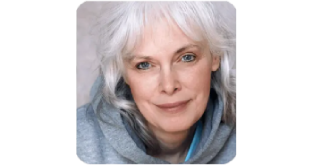 Linda, a relaxed senior customer, testimonial for SharpEar supplement showing improved hearing and ear health